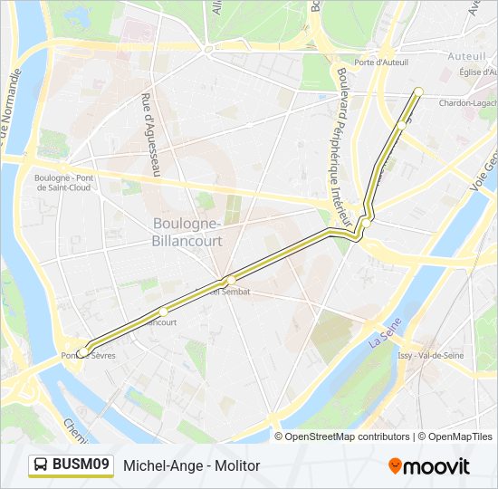 BUSM09 Bus Line Map