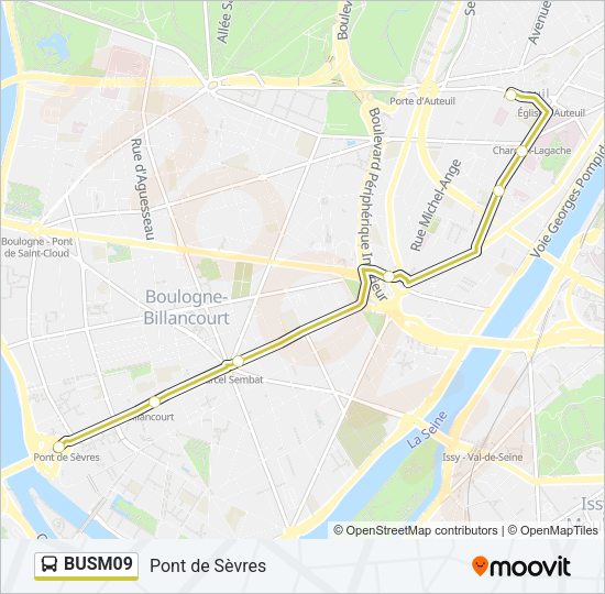 BUSM09 Bus Line Map