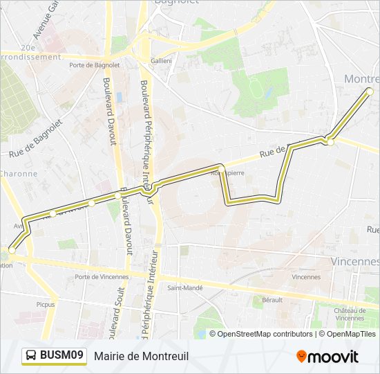 BUSM09 Bus Line Map