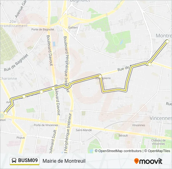 BUSM09 Bus Line Map