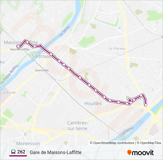 262 Bus Line Map