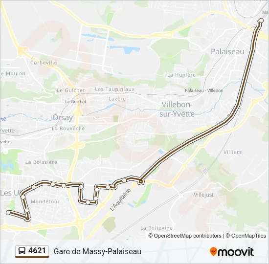 4621 Bus Line Map