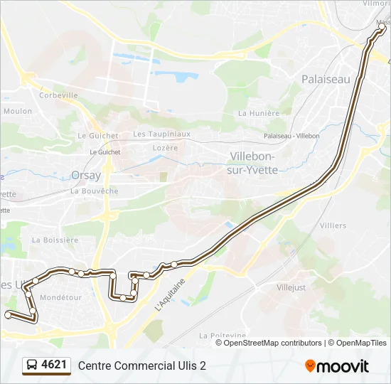 4621 Bus Line Map
