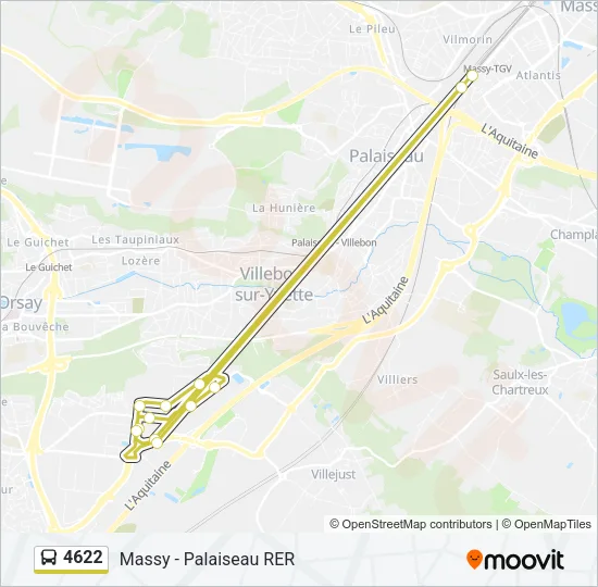 4622 Bus Line Map