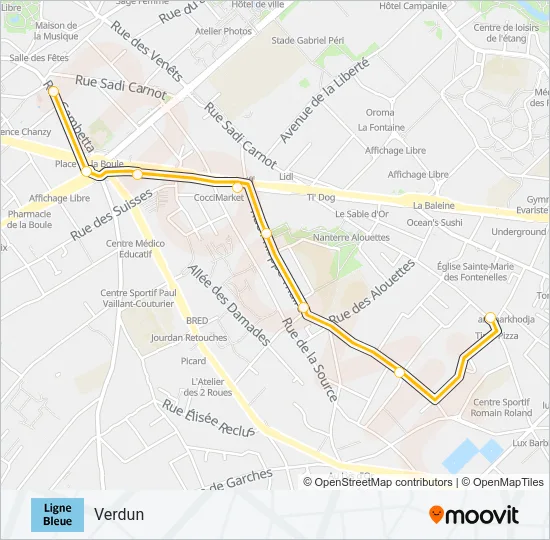 559 Bus Line Map
