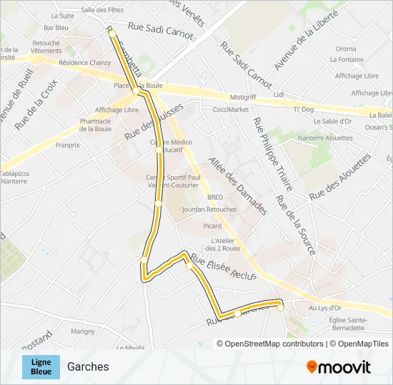 559 Bus Line Map