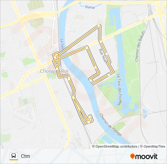 CHOISYBUS Bus Line Map