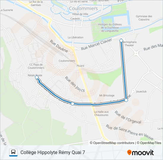 B (2402) Bus Line Map