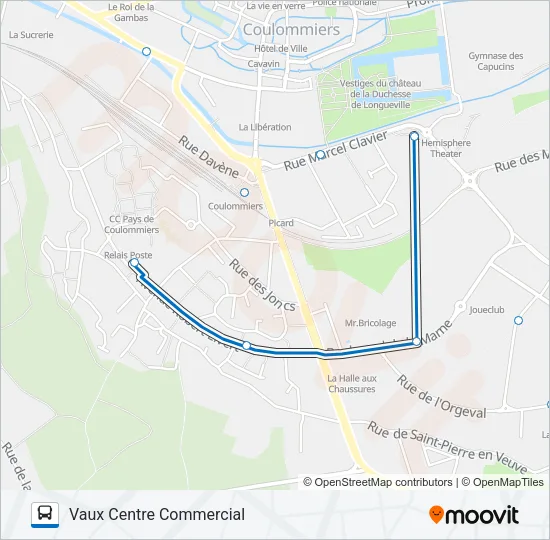 B (2402) Bus Line Map