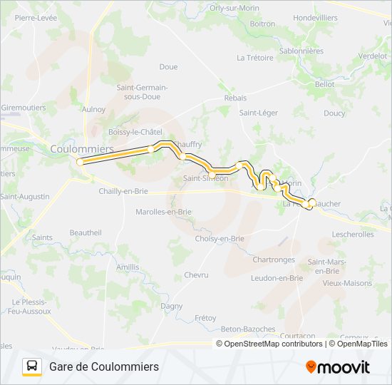 P (2405) Bus Line Map