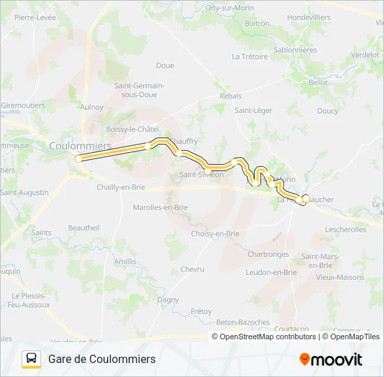 P (2405) Bus Line Map