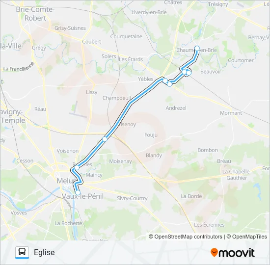 01E(7701) Bus Line Map
