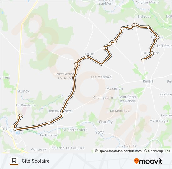 09B(2458) Bus Line Map