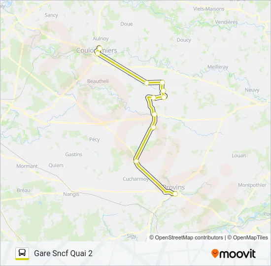 10 (2460) Bus Line Map