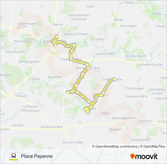 10 (2460) Bus Line Map