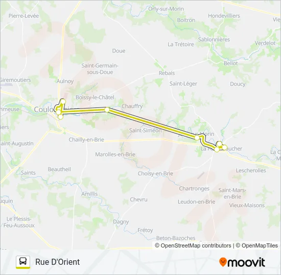 10 (2460) Bus Line Map