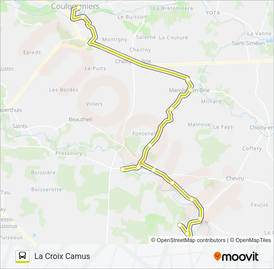 10 (2460) Bus Line Map