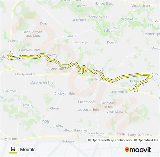 10 (2460) Bus Line Map