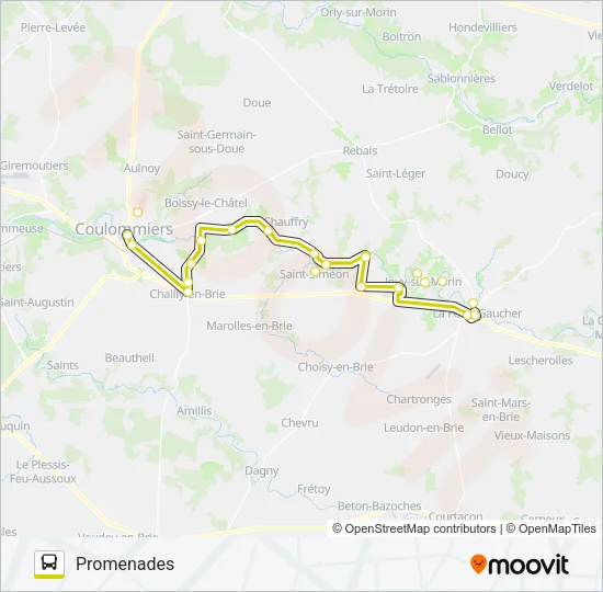 10 (2460) Bus Line Map