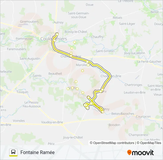 10 (2460) Bus Line Map