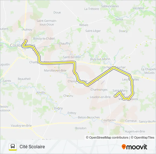 10 (2460) Bus Line Map