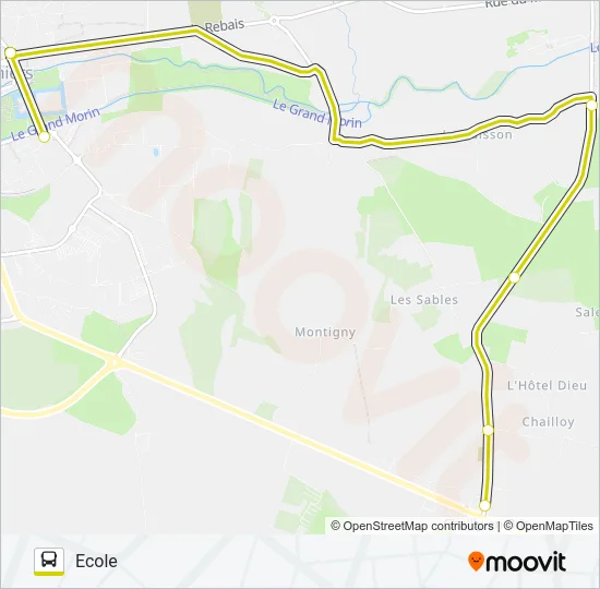 10 (2460) Bus Line Map