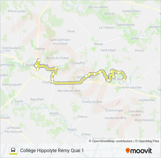 10 (2460) Bus Line Map