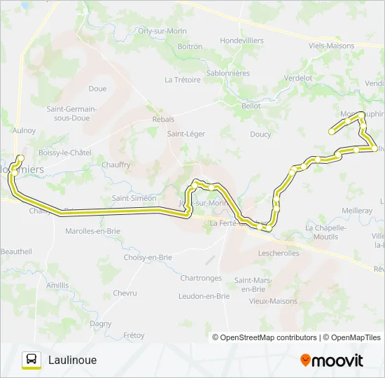 10 (2460) Bus Line Map