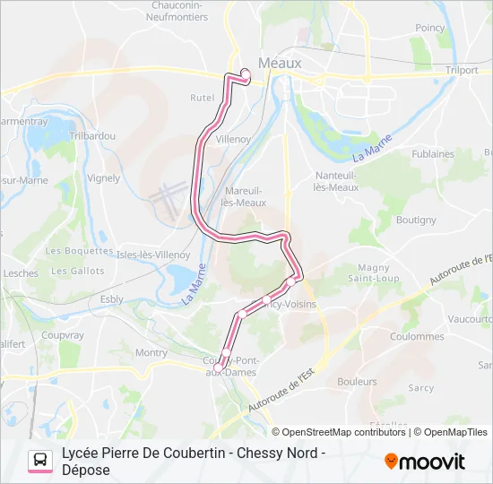 12 (2490) Bus Line Map