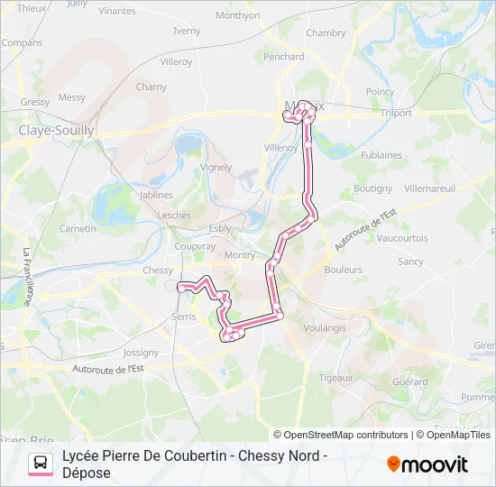 12 (2490) Bus Line Map