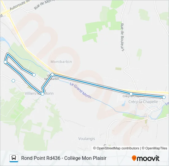 13A(2416) Bus Line Map