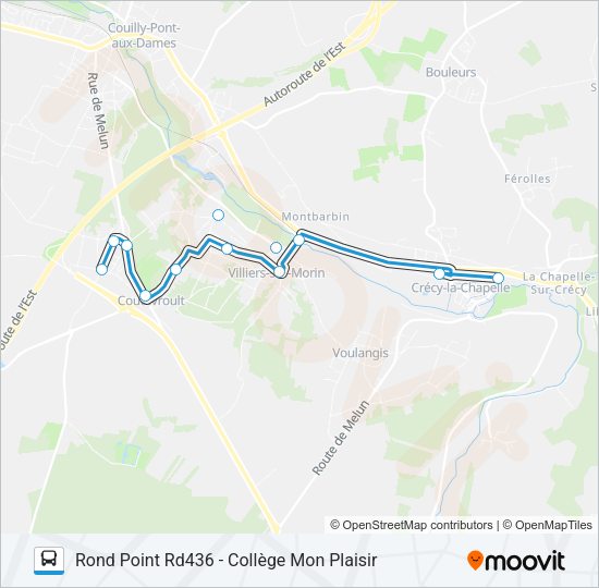 13A(2416) Bus Line Map