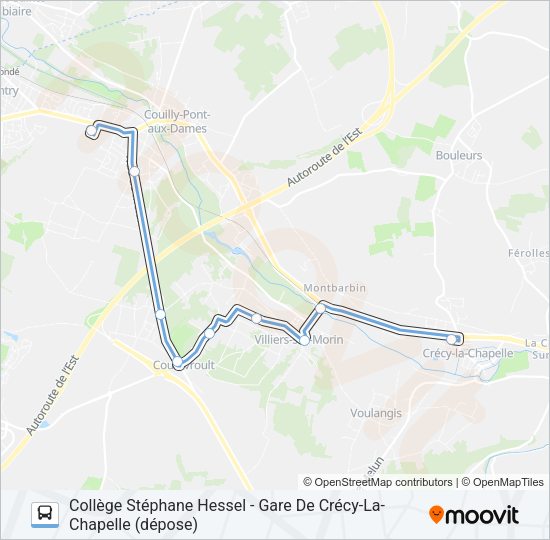 13B(2471) Bus Line Map