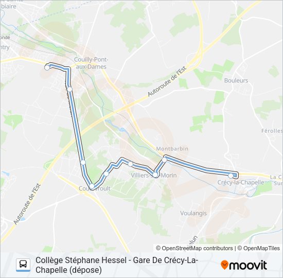 13B(2471) Bus Line Map