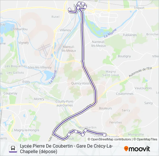 18 (2491) Bus Line Map