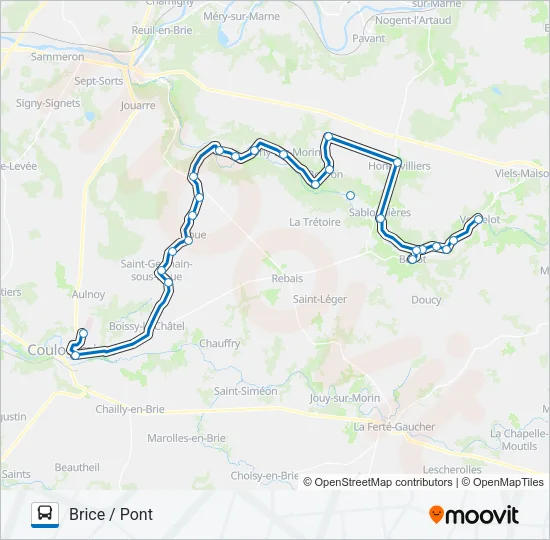 26 (2464) Bus Line Map