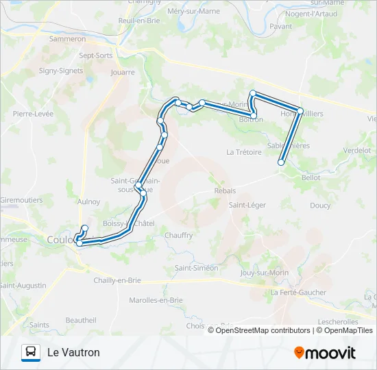 26 (2464) Bus Line Map