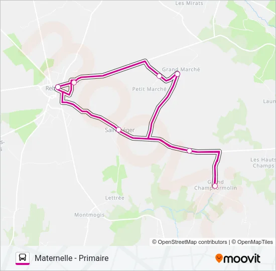 27 (2465) Bus Line Map