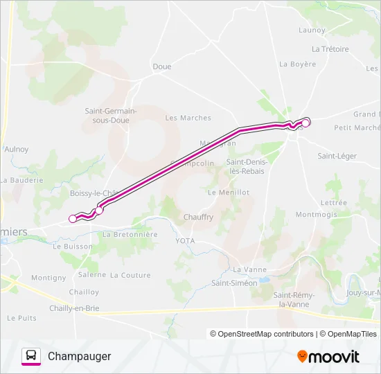 27 (2465) Bus Line Map