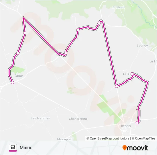 27 (2465) Bus Line Map