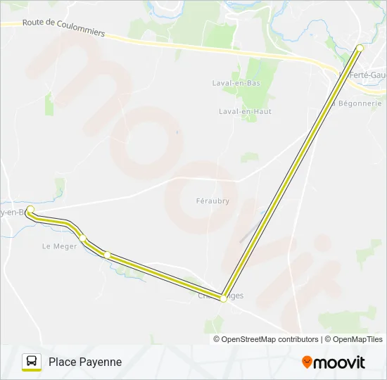 29A(2466) Bus Line Map