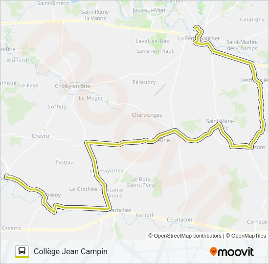 29A(2466) Bus Line Map