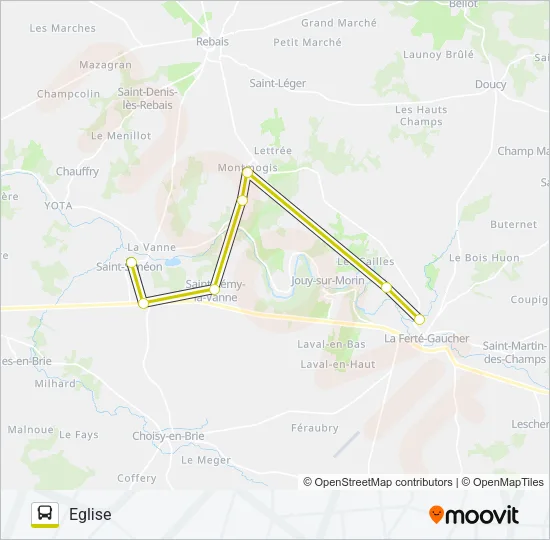 29A(2466) Bus Line Map