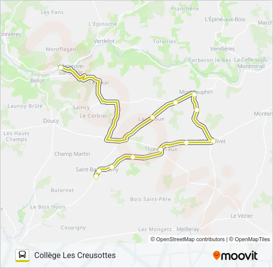 29B(2480) Bus Line Map