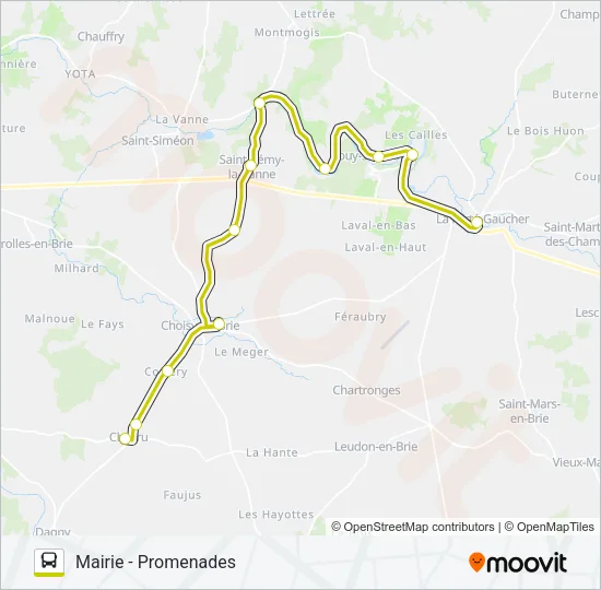 29M(2417) Bus Line Map