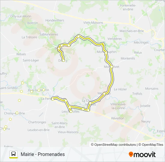 Mapa de 29M(2417) de autobús