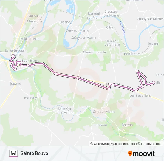 33 (2421) Bus Line Map