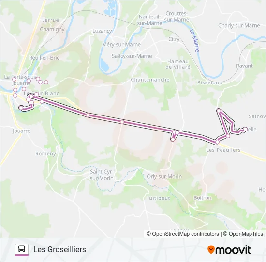 33 (2421) Bus Line Map