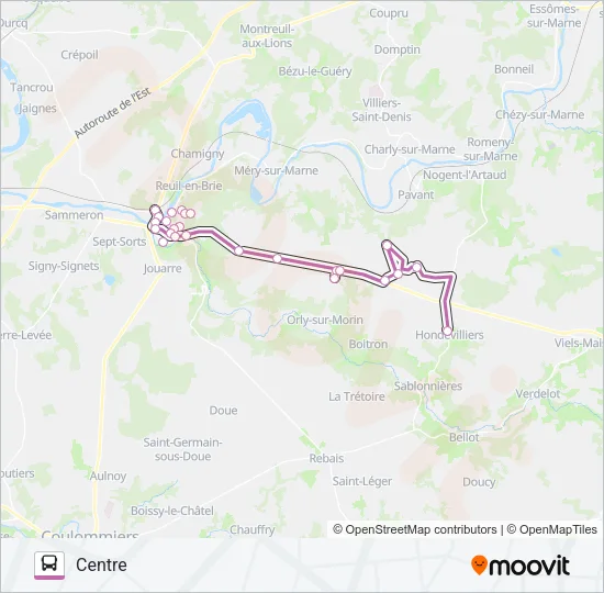 33 (2421) Bus Line Map
