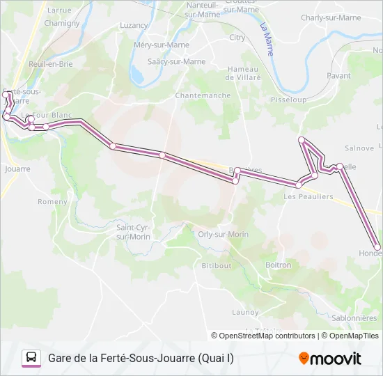 33 (2421) Bus Line Map